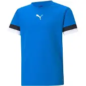 Puma Toiminnallinen paita 'TeamRISE' kuninkaallisen sininen / musta / valkoinen