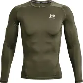 Under Armour Ua Hg Armour Comp Ls - Khaki green - XS