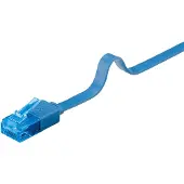 Pro LAN CAT 6A U/UTP flat - Sininen - 1m