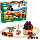 BRIO World Maatila Maaseudulla Setti - 20 Osaa - Puu 33719 - - OneSize - Junat