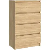 vidaXL Senkki Sonoma-tammi 60x35x98,5 cm lastulevy