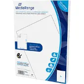 MediaRange MRINK140, Valkoinen, Kiinteä, 210 x 297, A4, Matta, Laser/Inkjet