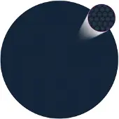 vidaXL Kelluva uima-altaan PE-aurinkoenergiakalvo 381 cm sinimusta