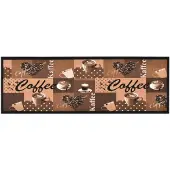 vidaXL Keittiön pestävä lattiamatto Coffee ruskea 60x180 cm
