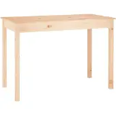 vidaXL Ruokapöytä 110x55x75 cm täysi mänty