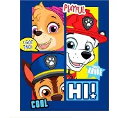 Paw Patrol Fleece Plaid Pp 1003 C - Multi/patterned - 100X140CM