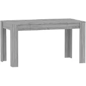 vidaXL Ruokapöytä harmaa Sonoma 140x74,5x76 cm tekninen puu