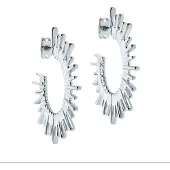 Ted Baker Sunrria hopeanväriset korvarenkaat 06-TBJ3493-01-03