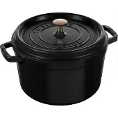 Staub pyöreä pata korkea 4,8 L MattMusta