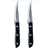 Gense Steakkniv Xl Old Farmer Micarta 23,5 Cm 2 Stk. Sort/Stål - Black - L23.5CM