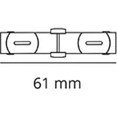 SG ARMATUREN A/S Zip straight piece mat Musta