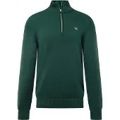 Gant for man. 8030170 Half-zip pullover Casual green (S), Cotton, Long sleeve