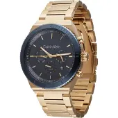Calvin Klein Fearless dual-time blue gold 25200302