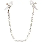 Calexotics Crystal Chain Nänninipistimet Ketjulla - Silver