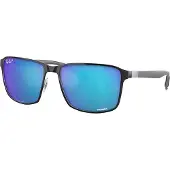 Ray-Ban Metal Sunglass Black On Silver, aurinkolasit, unisex