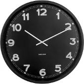 Karlsson Wall Clock New Classic Xl Black - Black - Ø80X5.5CM