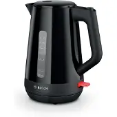 Bosch TWK1M123, 1,7 L, 2400 W, musta, Muovi, Veden tason ilmaisin, Ylikuumenemissuoja