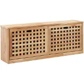 vidaXL Kenkäkaappi penkki 94x20x38 cm pähkinäpuu