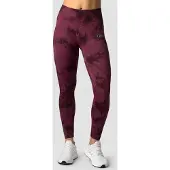 ICANIWILL Define Seamless Tie Dye Tights Burgundy
