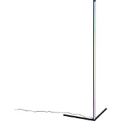 QAZQA Lattiavalaisin musta sis. LED RGB:llä ja kaukosäätimellä - Carla