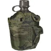 Mil-Tec 1L kenttäpullo camo kuljetuspussilla