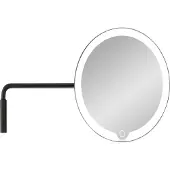 Blomus Wall-Mounted Led Vanity Mirror - 20 X 20 X 30,5 Cm - Modo - Black - Black - L 35.6CM