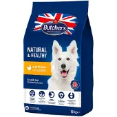 Butcher's 10kg Natural & Healthy kana koiran kuivaruoka
