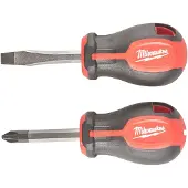 Milwaukee Ruuvimeisseli x2 45mm - - 4932471810 - Tri-Lobe-kahvat - Magneettinen ja kovetettu kärki - Hihnareikä