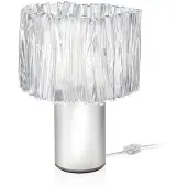 Slamp Design-pöytävalaisin Accordéon, Kirkas/läpinäkyvä, Olohuone/ruokailutila, Synteettinen materiaali, Design