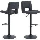 Ebuy24 2 baarituolin setti Actona Asylva, harmaa