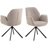 AC Design Aura -käsinojallinen tuolisetti, 1 kpl, beige