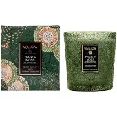 Voluspa Boxed Textured Glass Candle Temple Moss 184g