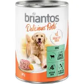 Briantos 24x400g Delicious Paté kalkkuna koiran märkäruoka