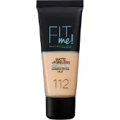 Maybelline Fit Me Matte + Poreless Foundation, 112 Soft Beige
