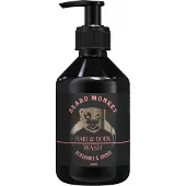 Beard Monkey Hair & Body Wash - Bergamot & Amber, 250ml