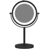 Gillian Jones Table Mirror With Led Light & X10 Magnification Black