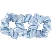 Cloud & Glow Silk Scrunchies 4 cm Sky Blue