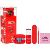 Le Mini Macaron Gel Manicure Kit Cherry Red
