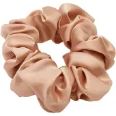 Lenoites Mulberry Silk Scrunchie Rose Gold