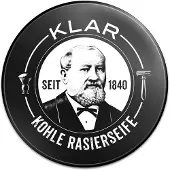 Klar Seifen Activated Charcoal Shaving Soap 100 g