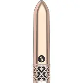 Royal Gems Glitz Rechargeable ABS Bullet Rose Gold
