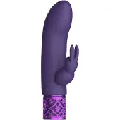 Royal Gems Dazzling Rechargeable Silicone Bullet Purple