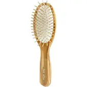 TEK Big Oval Brush In Olive Wood With Short Wooden Pins