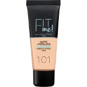 Maybelline Fit Me Matte + Poreless Foundation, 101 True Ivory