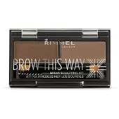 Rimmel Brow This Way Kit 002 Medium Brown