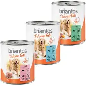 Briantos 24x800g Delicious Paté kokeilulajitelma koiran märkäruoka