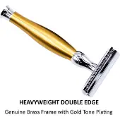 Parker 43M - Heavyweight Chrome Handle Mach 3 Compatible Razor