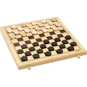 Jeujura Puinen tammipeli - - 8131 - Taitettava laatikko - 30x30x2cm - Ranskalainen