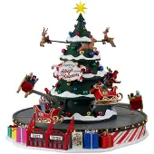 Lemax Carnival Santa's Sleigh Spinners, 4.5V adapterilla : Uusi 2021