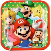 Amscan Paperilautaset "Super Mario", 18 cm, 8 kpl